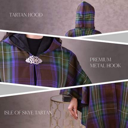Women’s Cape in Isle of Skye Tartan
