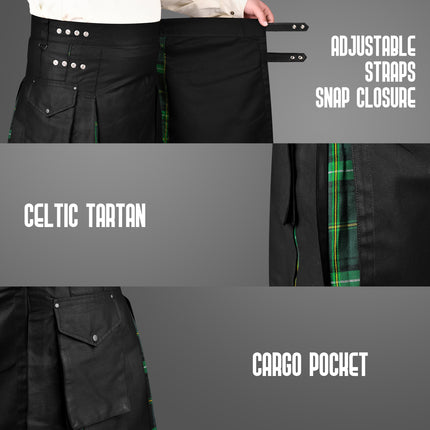 Celtic Hybrid Utility Kilt for Men – Traditional Style with Modern Functionality