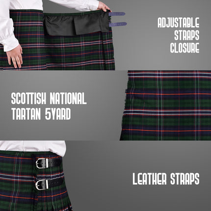 Acrylic Kilt | 16oz  Scottish National Tartan Kilt
