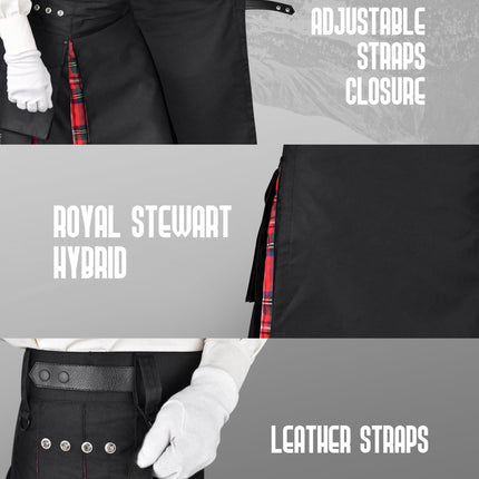 Royal Stewart Kilt for Men  -  Traditional Style with Modern Functionality
