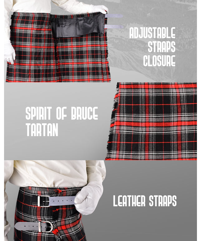 Acrylic Kilt | 16oz Spirit of Bruce Tartan Kilt