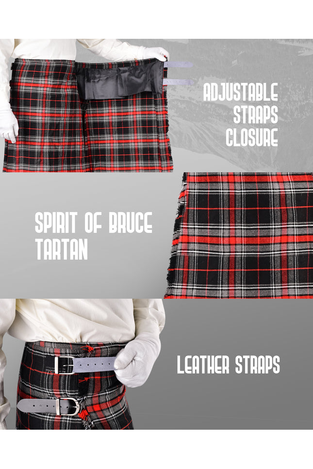 Acrylic Kilt | 16oz Spirit of Bruce Tartan Kilt