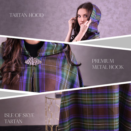 Women Tartan Cloak - Isle of Skye