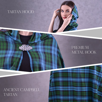 Women Tartan Cloak - Ancient Campbell
