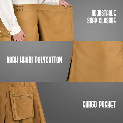 Phantom Modern Khaki Utility Kilt