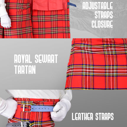 Acrylic Kilt | 16oz  Royal Stewart Tartan Kilt