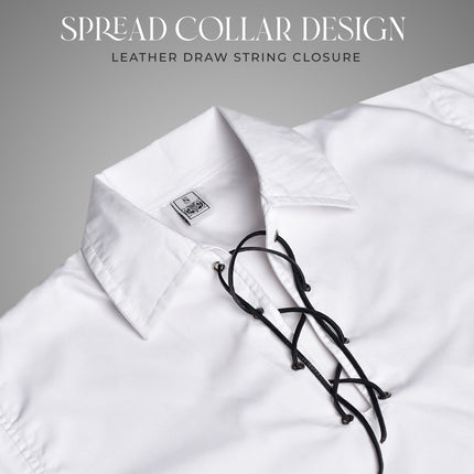 Highland White Kilt Shirt - Traditional Scottish Style