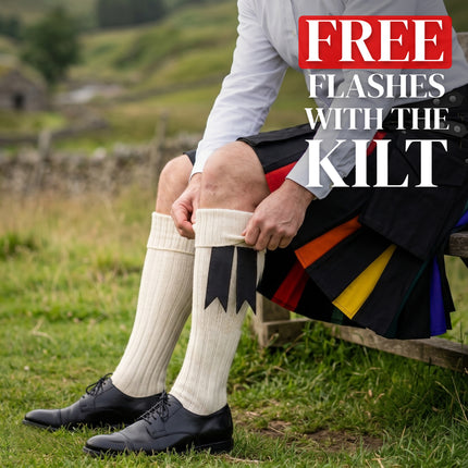 Rainbow Hybrid Utility Kilt for Men - Bold, Stylish and Inclusive Pride Apparel