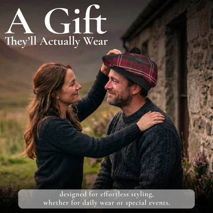 Tam O'Shanter Hat with Pompom | Crawford Tartan