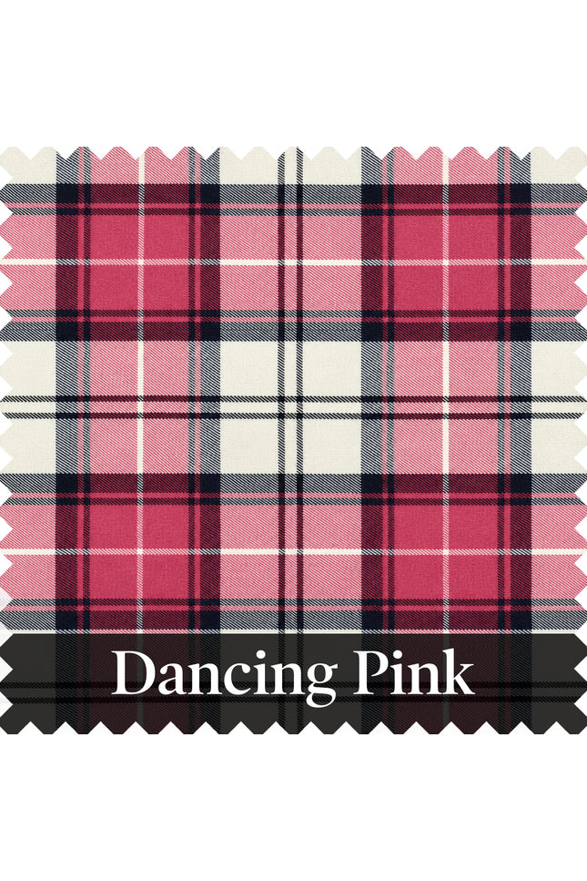 Tartan rose dansant
