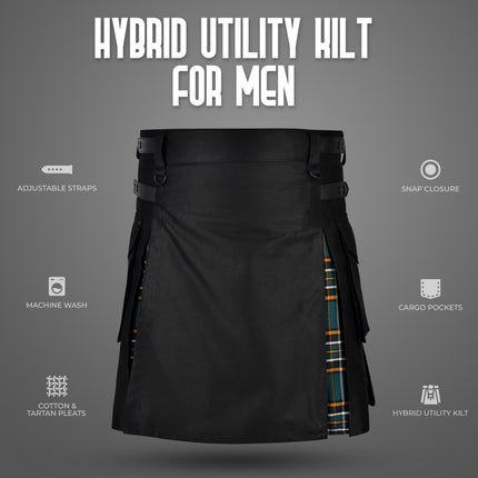 Irish Heritage Hybrid Utility Kilts for Men  – Traditional Style with Modern Functionality