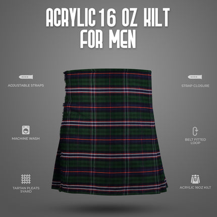 Acrylic Kilt | 16oz  Scottish National Tartan Kilt