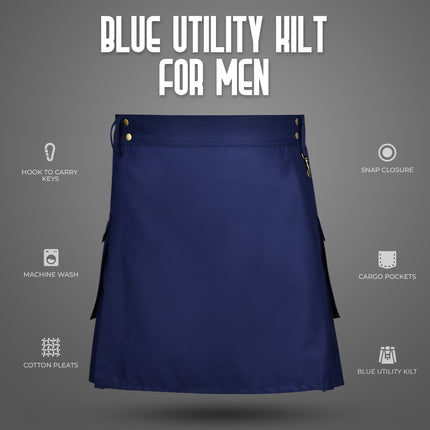 Phantom Modern Blue Utility Kilt