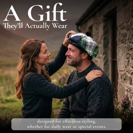 Tam O'Shanter Hat with Pompom | Dress Gordon Tartan