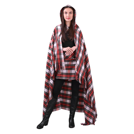 Women Tartan Cloak - Dress Stewart