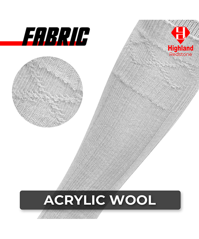 Wool Blend Kilt White Hose for Traditional Scottish Attire