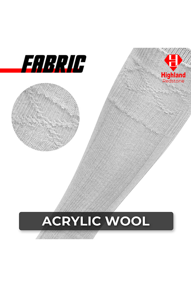 Wool Blend Kilt White Hose for Traditional Scottish Attire