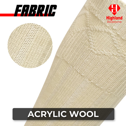 Wool Blend Kilt Cream Hose for Traditional Scottish Attire