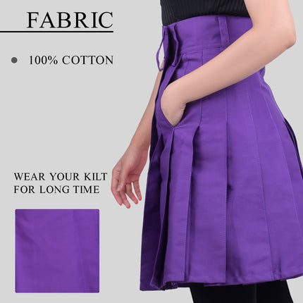 Raven Women Kilt - Purple