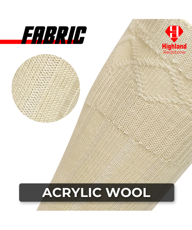 Comfortable Wool Blend Cream Kilt Hose | High-Quality Kilt Socks