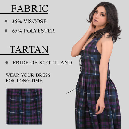 Women's Scottish Highland Dress - Long Tartan Dress | Pride of Scotland