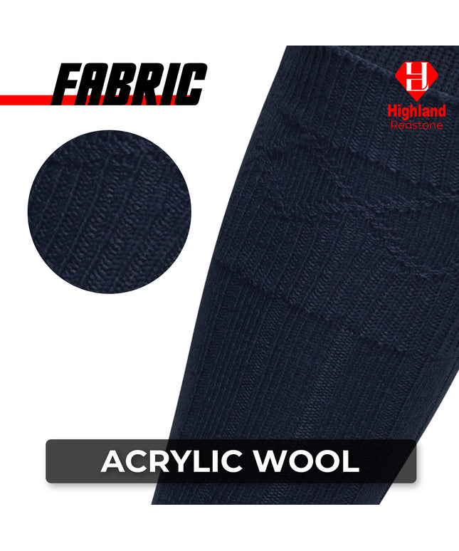 Wool Blend Kilt Blue Hose for Traditional Scottish Attire