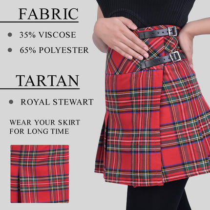 Women's Tartan Billie Skirt| Royal Stewart