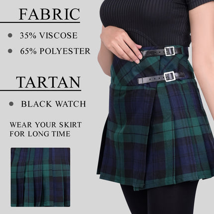 Women's Tartan Billie Skirt | Black Watch