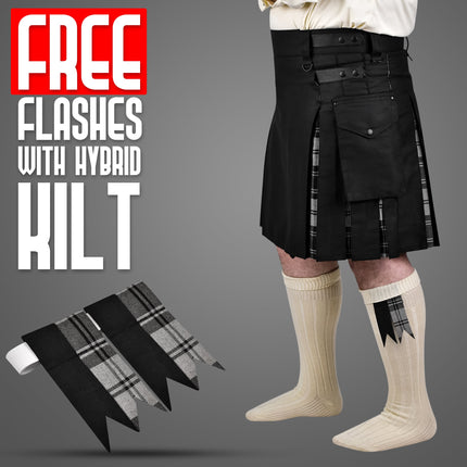 Grey Douglas Hybrid Utility Kilt for Men  - Traditional Style with Modern Functionality