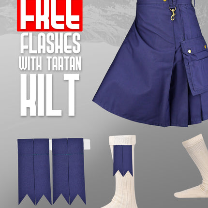 Phantom Modern Utility Kilt | Blue