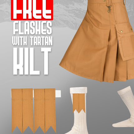 Phantom Modern Utility Kilt | Khaki