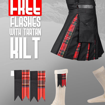 Royal Stewart Kilt for Men  -  Traditional Style with Modern Functionality