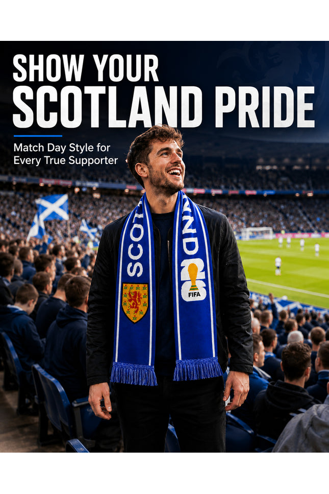 Scotland FIFA Fan Muffler - Thick Double Knit Supporter Scarf