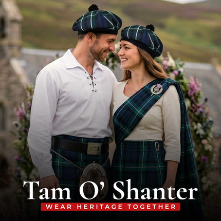 Tam O'Shanter Hat with Pompom | Graham Modern Tartan