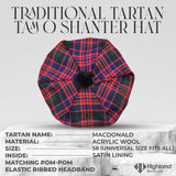 Tam O_Shanter Hat with Pompom (MacDonald)