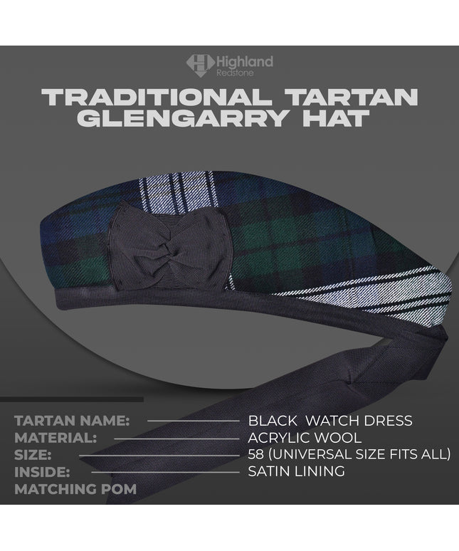 Black Watch Dress Glengarry