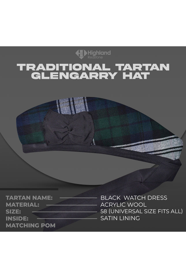 Black Watch Dress Glengarry
