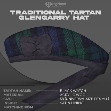 Glengarry Hat | Black Watch