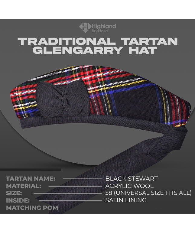 Black Stewart Glengarry