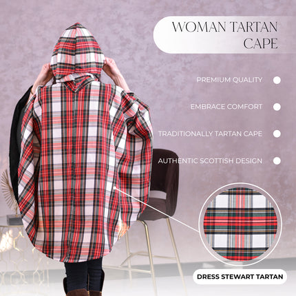Women Tartan Cape - Dress Stewart