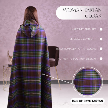 Women Tartan Cloak - Isle of Skye