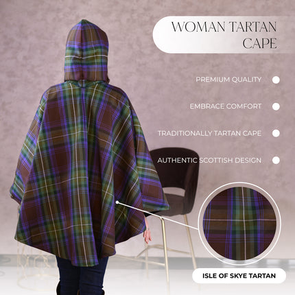 Women’s Cape in Isle of Skye Tartan