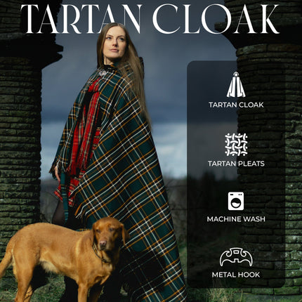 Redstone Ireland Women Tartan Cloak - Irish Heritage - Limited Edition – Highland ...