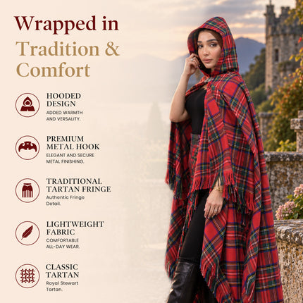 Cape écossaise pour femme - Royal Stewart