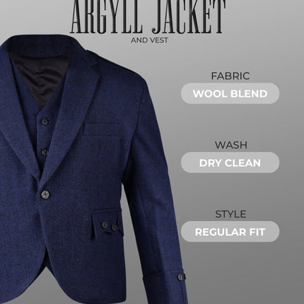 Blue Argyll Jacket & Vest
