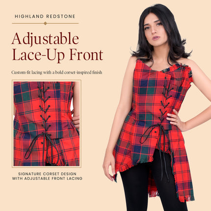 Corset Bella Tartan (Rouge Robertson)