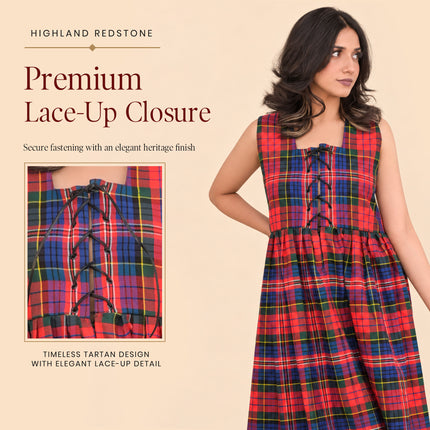 Robe Écossaise Traditionnelle - Robe Longue en Tartan | Macpherson Rouge
