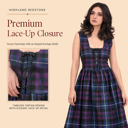 Women's Scottish Highland Dress - Long Tartan Dress | Pride of Scotland