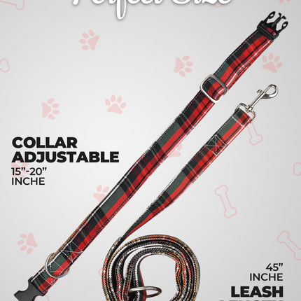 Dog Collar and Leash Set –  Dress Stewart