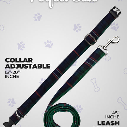 Dog Collar and Leash Set –  Scottish National
